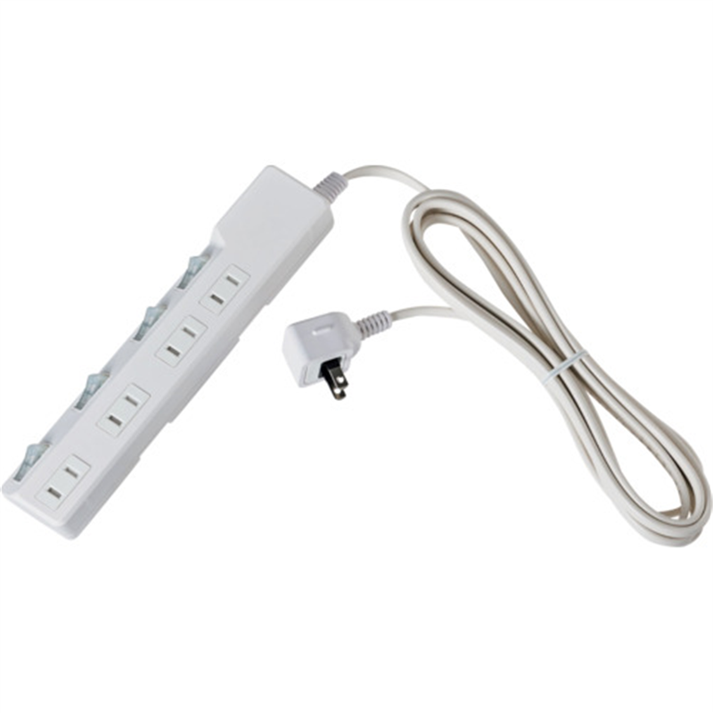 ELPA コード付タップ 耐雷SW付タップ(ブレーカー) 4個口3M 1個（ご注文単位1個）【直送品】