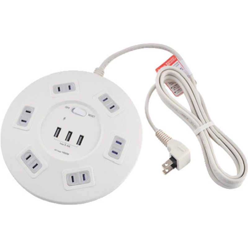 ELPA 丸形USBタップ6P 1個（ご注文単位1個）【直送品】