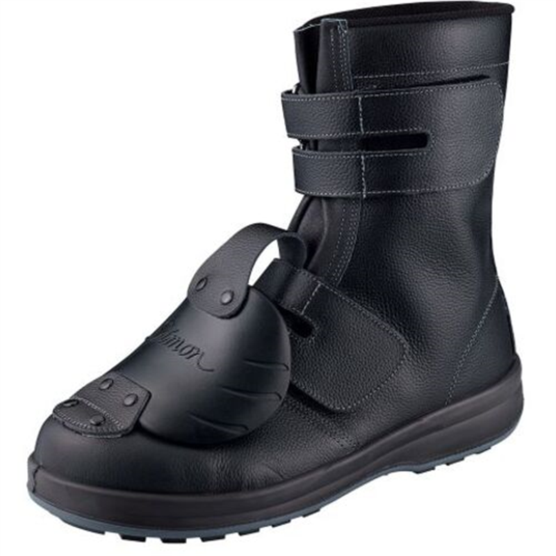 シモン 安全靴 長編上 マジック式 甲プロ付 WS38黒D-1 29.0cm 1足（ご注文単位1足）【直送品】