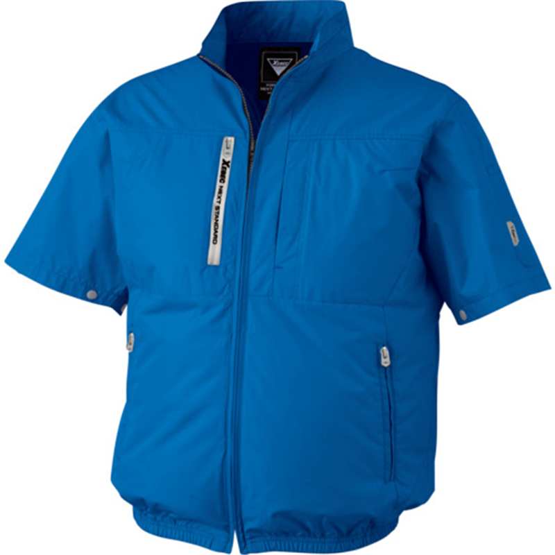 XEBEC 空調服半袖ブルゾンXE98034-40-3L ブルー 1着（ご注文単位1着）【直送品】
