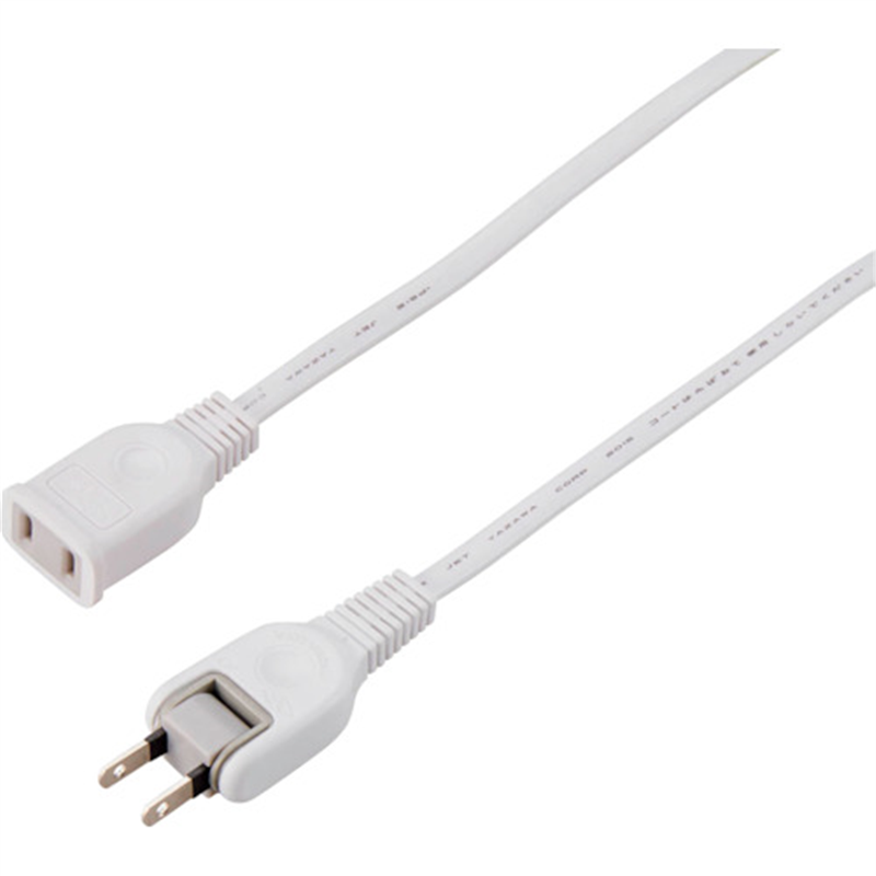 YAZAWA 耐トラ付延長コード1個口2mホワイト 1個（ご注文単位1個）【直送品】