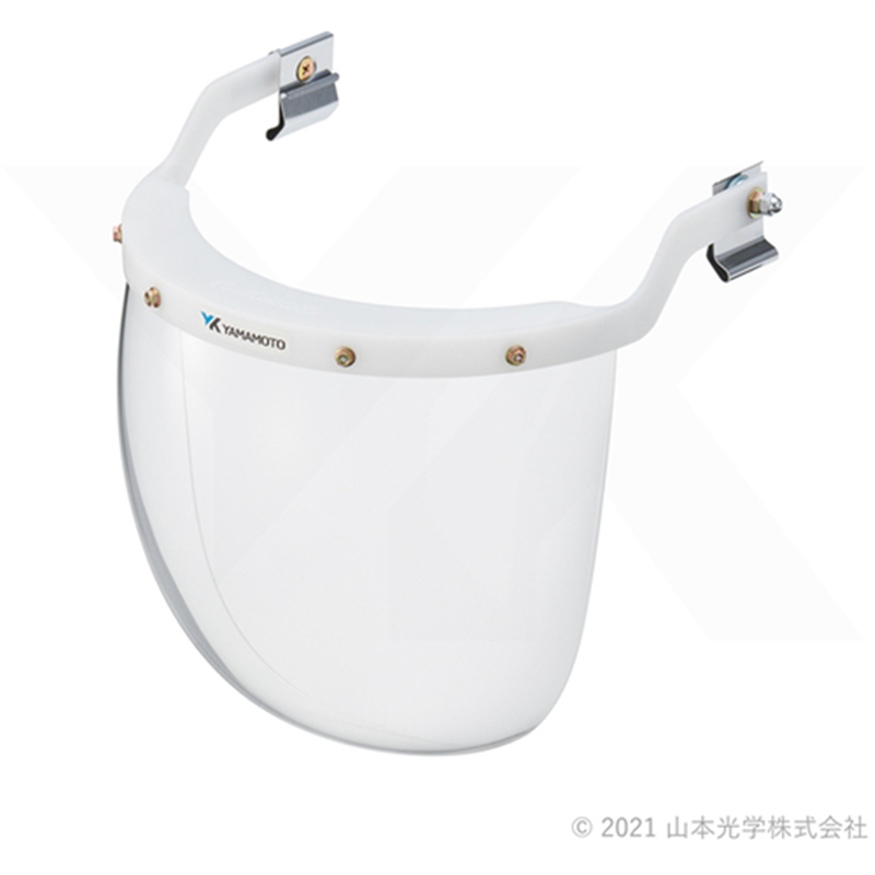 YAMAMOTO 防災面ヘルメット取付タイプ レンズ色クリア 1個（ご注文単位1個）【直送品】