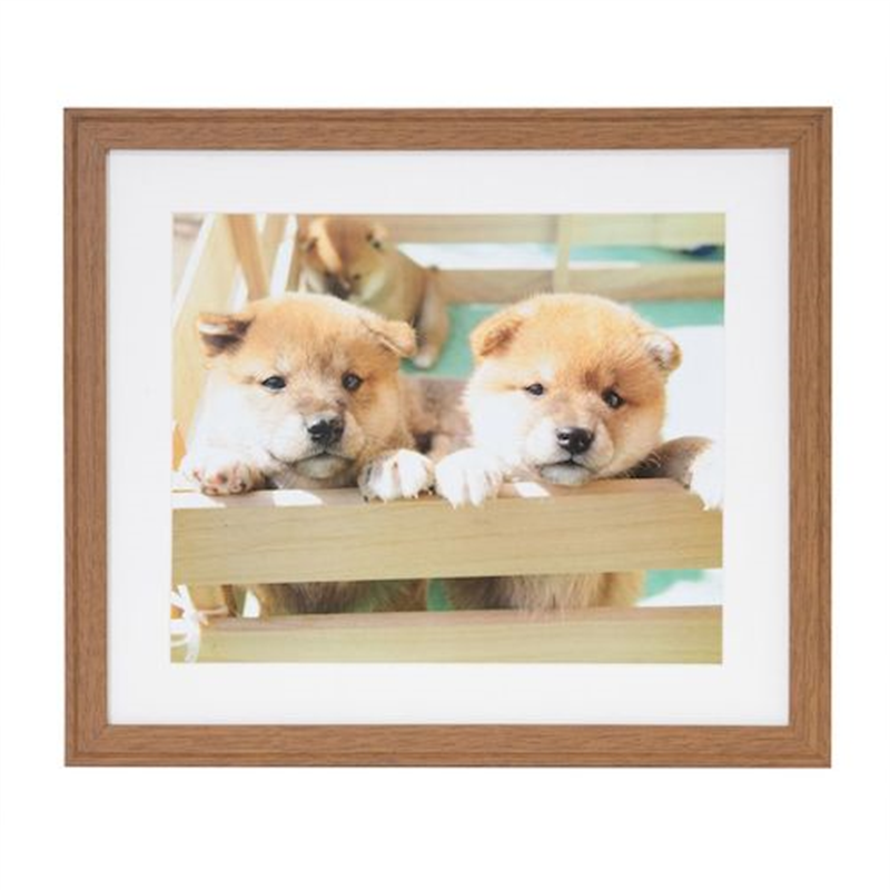 フジカラー 木製額縁 YM-9(ブラウン) 4切 1枚（ご注文単位1枚）【直送品】