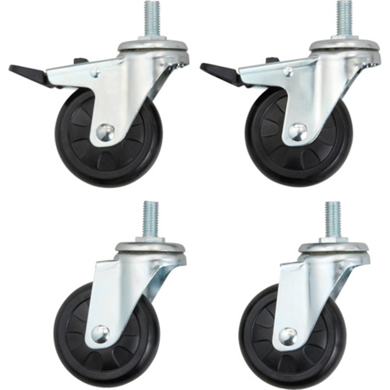 TRUSCO ラビットワゴン用キャスター75φゴム車輪セット 1組（ご注文単位1組）【直送品】