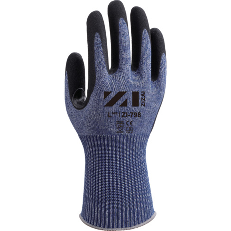 Weed 耐切創手袋 ZIZAI ZI-798 ニトリル特殊加工背抜き 13ゲージ Mサイズ(1P個装) 1双（ご注文単位1双）【直送品】