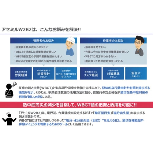 トラスコ中山 サラヤ アセミルW2B2<発汗目安表示付 黒球式熱中症指数計> 1個(ご注文単位1個)【直送品】