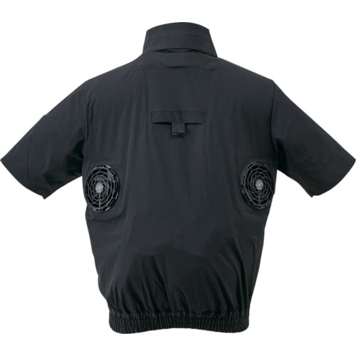 トラスコ中山 ハラダ EX.WORKERS E/Fウェア半袖ブルゾンAS ブラック 3L 1枚（ご注文単位1枚）【直送品】