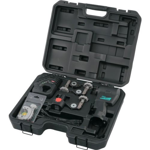 トラスコ中山 REX 電動フレア RF20S2 (本体・バッテリー・充電器・ケース・クランプX3・クランプライナ・チューブカッター付) 1個(ご注文単位1個)【直送品】