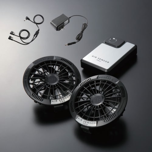 トラスコ中山 クロダルマ ファン・バッテリーフルセット AIR SENSOR-1 1個(ご注文単位1個)【直送品】
