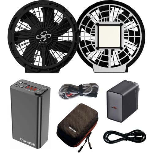 トラスコ中山 Cross-fan ペルチェ付E/Fファン Ex40 スターターキット 1個(ご注文単位1個)【直送品】