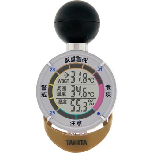 トラスコ中山 TANITA 黒球式熱中症指数計 熱中アラーム TT-562-NGD 1個（ご注文単位1個）【直送品】