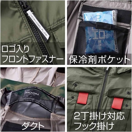 トラスコ中山 快適ウェア サイドファンフードベスト 4L ブラック 1枚（ご注文単位1枚）【直送品】