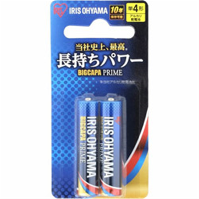 アイリスオーヤマ 単4電池 LR03BP/2B  ［2本 /アルカリ］ LR03BP2B 1個（ご注文単位1個）【直送品】