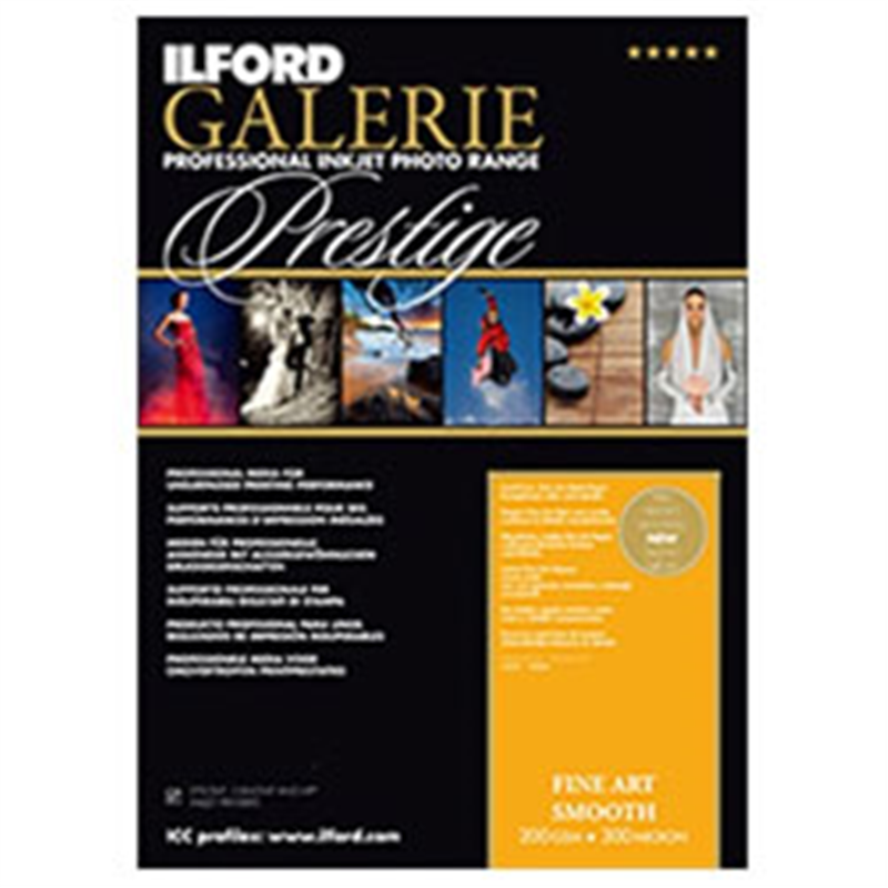 イルフォード ギャラリーファインアートスムース 200gsm （A4サイズ・25枚） 422153 1個（ご注文単位1個）【直送品】