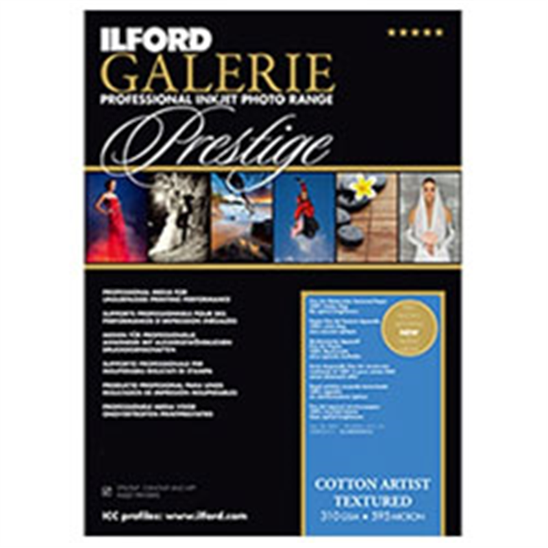 イルフォード イルフォードギャラリーコットンアーティストテクスチャード 310g/m2（A3ノビサイズ・25枚）ILFORD GALERIE Cotton Artist Textured 422393 1個（ご注文単位1個）【直送品】