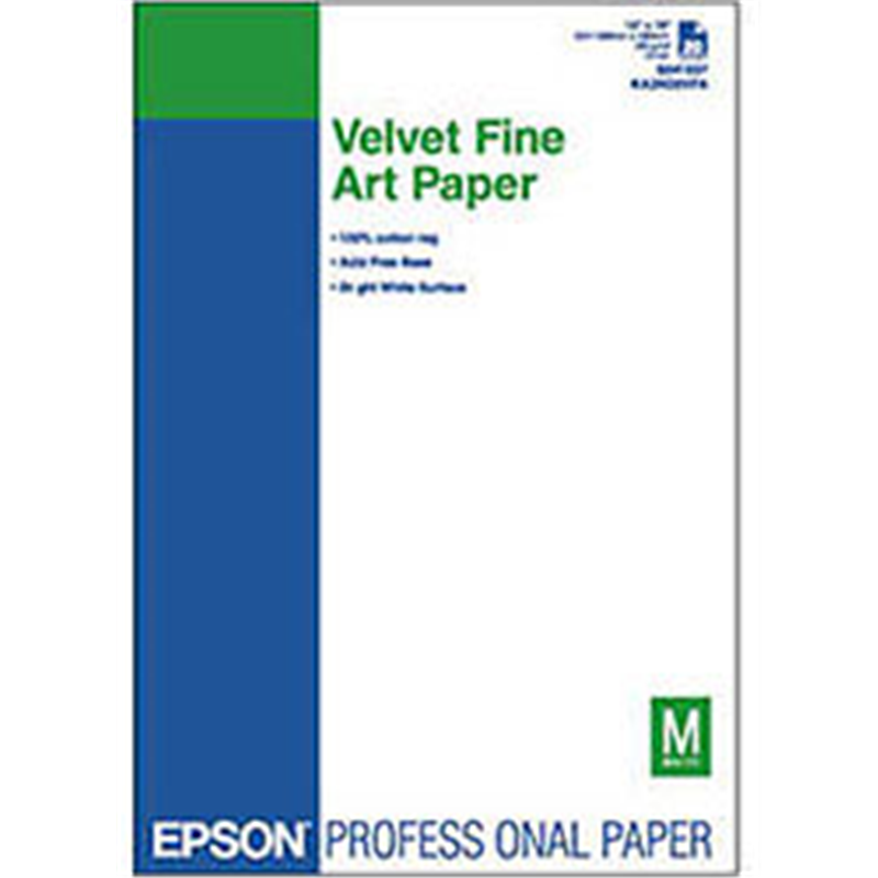 エプソン Velvet Fine Art Paper （A2/25枚） KA225VFA KA225VFA KA225VFA 1個（ご注文単位1個）【直送品】