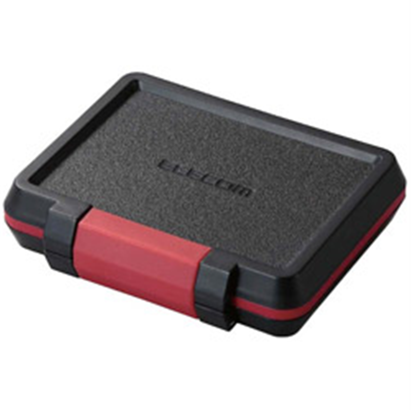 エレコム SD/microSD/XQDカードケース(耐衝撃) CMC-SDCHD02BK ブラック CMCSDCHD02BK 1個（ご注文単位1個）【直送品】