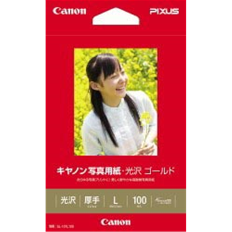 キヤノン 写真用紙・光沢 ゴールド （L判・100枚）　GL-101L100 GL-101L100 GL101L100 1個（ご注文単位1個）【直送品】