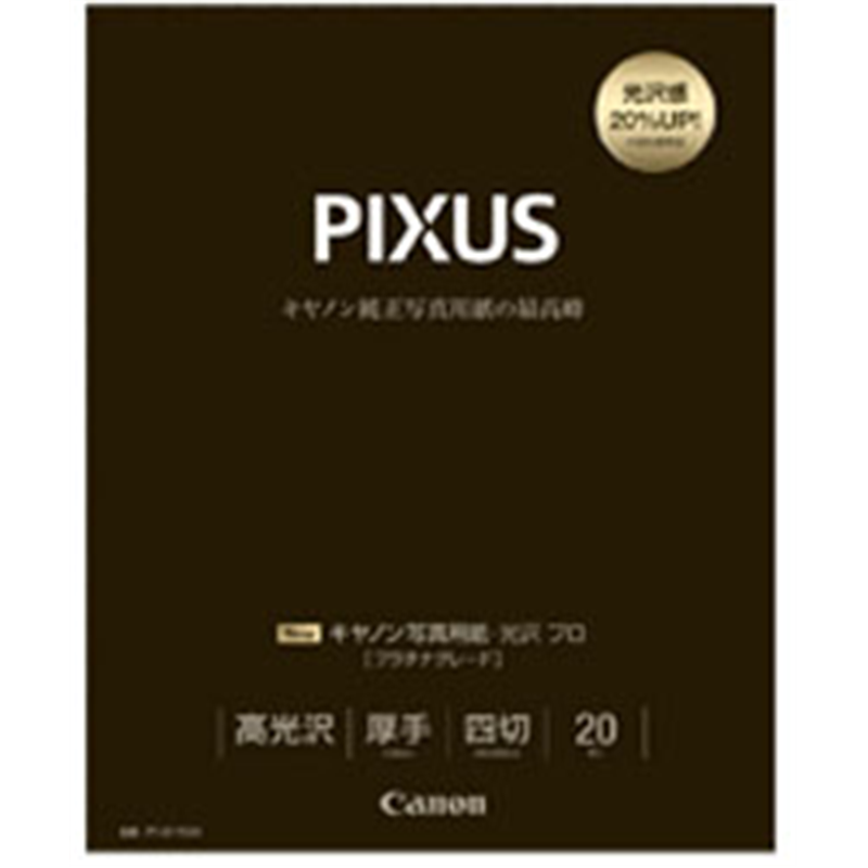 キヤノン キヤノン写真用紙・光沢 プロ プラチナグレード （四切・20枚）　PT-201YG20   PT-201YG20 PT201YG20 1個（ご注文単位1個）【直送品】