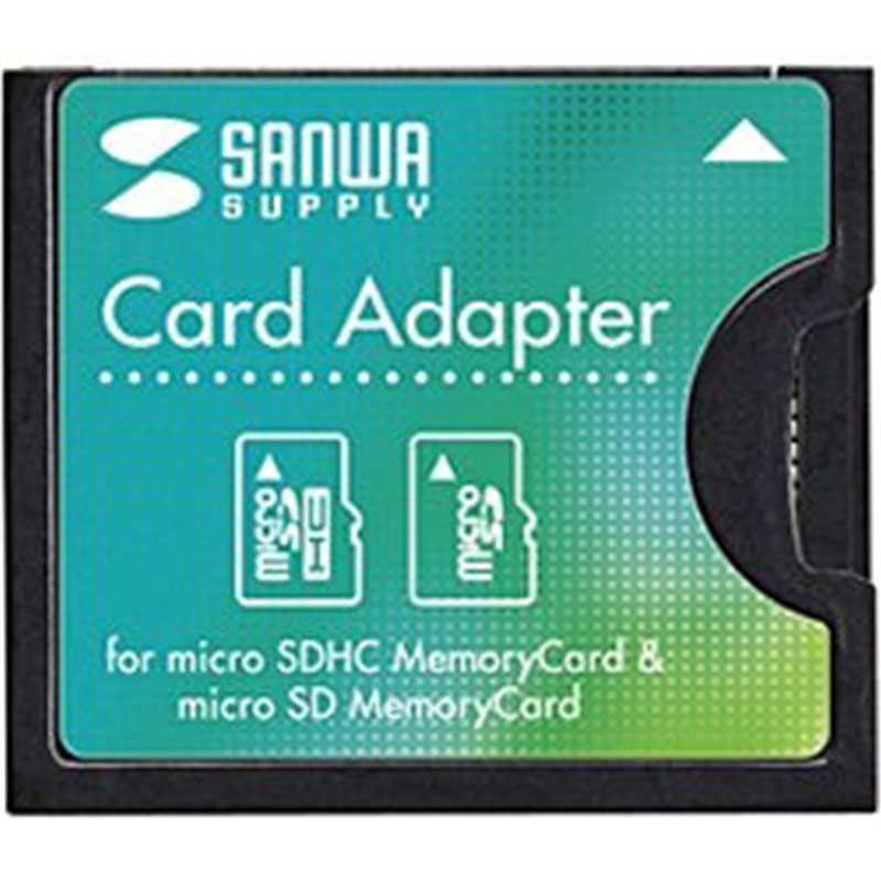 サンワサプライ ADR-MCCF 変換アダプタ   ［microSD⇒コンパクトフラッシュ］ ADRMCCF 1個（ご注文単位1個）【直送品】