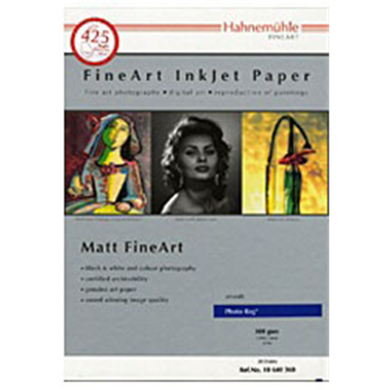 ハーネミューレ ハーネミューレ フォトラグ 188gsm （A4サイズ・25枚）　430108 Photo Rag（フォトラグ） ホワイト 430108 430108HAHENEMUHLEPHO 1個（ご注文単位1個）【直送品】