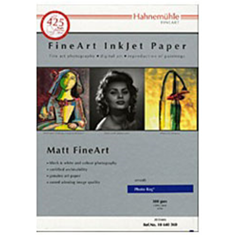ハーネミューレ ハーネミューレ フォトラグ 188gsm （A3＋サイズ・25枚）　430106 Photo Rag（フォトラグ） ホワイト 430106 430106HAHENEMUHLEPHO 1個（ご注文単位1個）【直送品】
