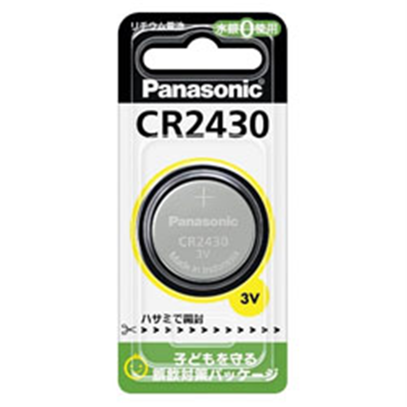 パナソニック コイン型電池 CR-2430P  ［1本 /リチウム］ CR2430P 1個（ご注文単位1個）【直送品】