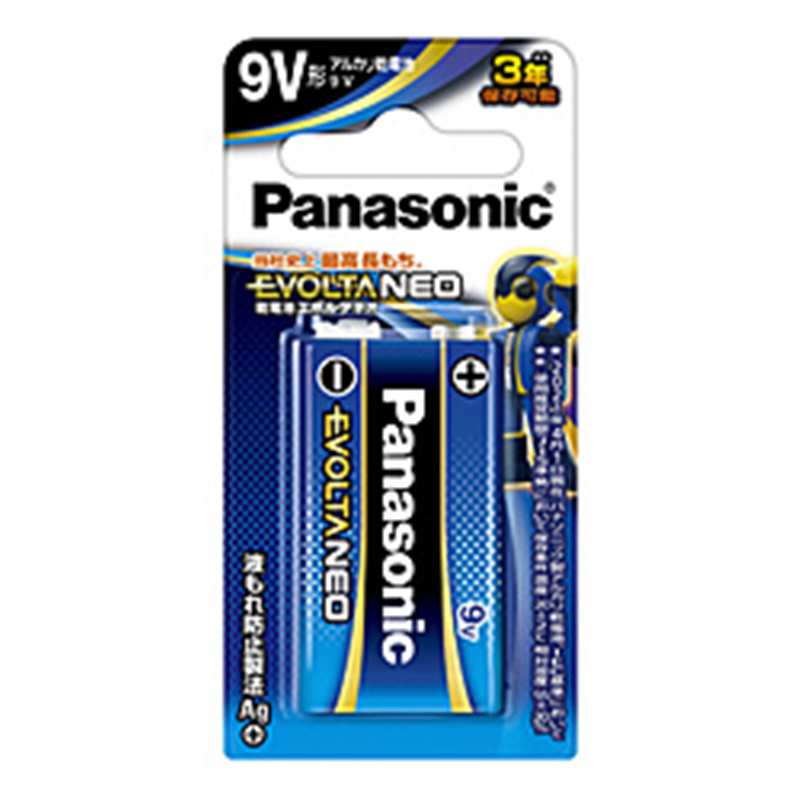 パナソニック エボルタネオ9V電池   6LR61NJ/1B ［1本 /アルカリ］ 6LR61NJ1B 1個（ご注文単位1個）【直送品】