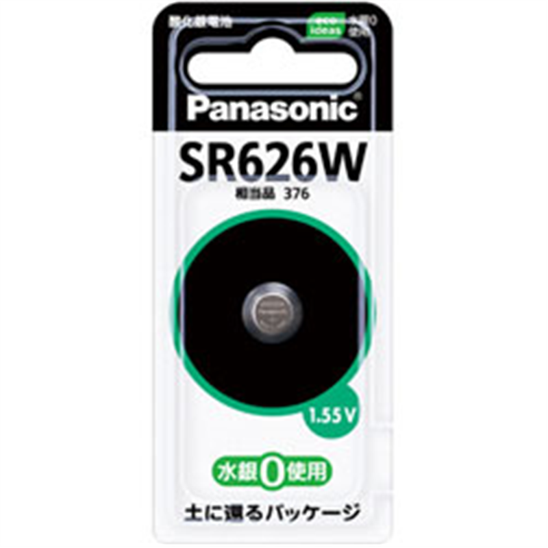 パナソニック ボタン型電池 SR626W  ［1本 /酸化銀］ SR626W 1個（ご注文単位1個）【直送品】