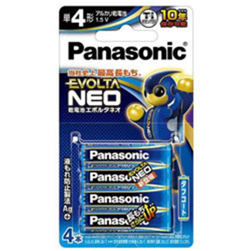 パナソニック 単4電池 EVOLTA NEO（エボルタネオ）  LR03NJ/4B ［4本 /アルカリ］ LR03NJ4B 1個（ご注文単位1個）【直送品】