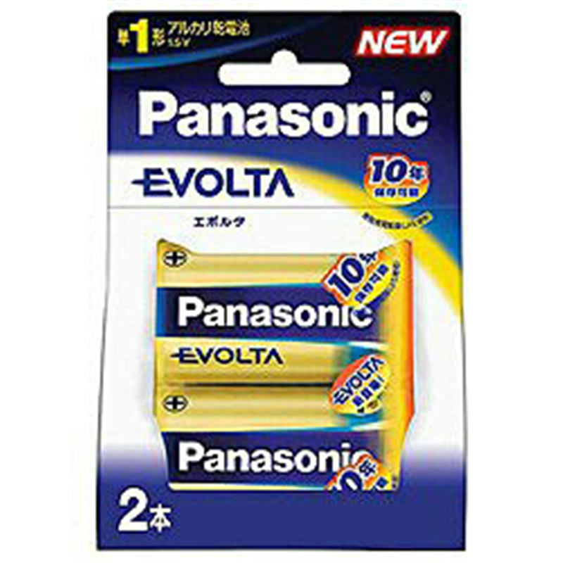 パナソニック 単1電池 LR20EJ/2B  ［2本 /アルカリ］ LR20EJ2B 1個（ご注文単位1個）【直送品】