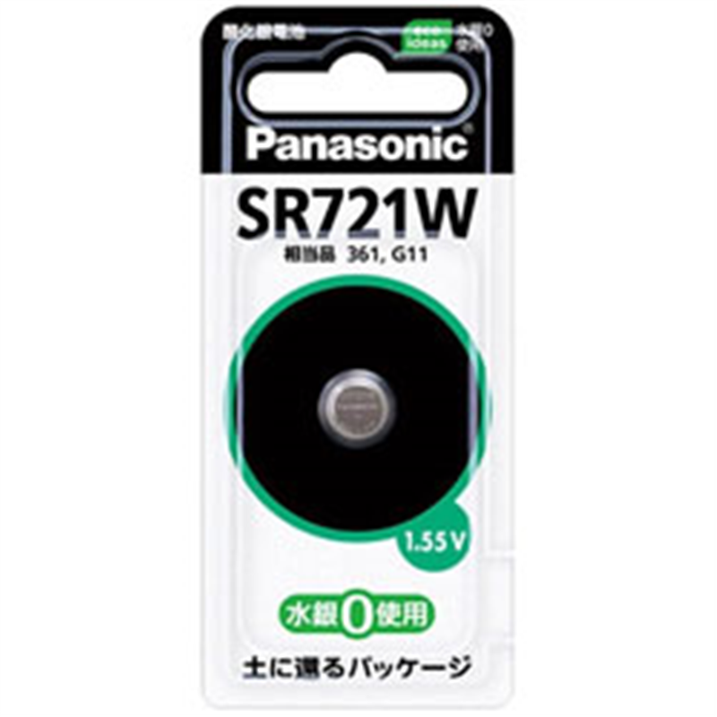 パナソニック ボタン型電池 SR-721W  ［1本 /酸化銀］ SR721W 1個（ご注文単位1個）【直送品】