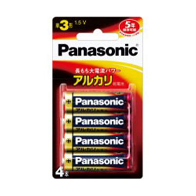 パナソニック 単3電池 LR6XJ/4B  ［4本 /アルカリ］ LR6XJ4B 1個（ご注文単位1個）【直送品】