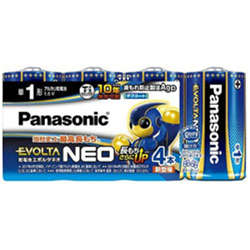 パナソニック 単1電池 LR20NJ/4SW  ［4本 /アルカリ］ LR20NJ4SW 1個（ご注文単位1個）【直送品】