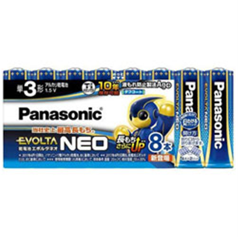 パナソニック 単3電池 LR6NJ/8SW  ［8本 /アルカリ］ LR6NJ8SW 1個（ご注文単位1個）【直送品】