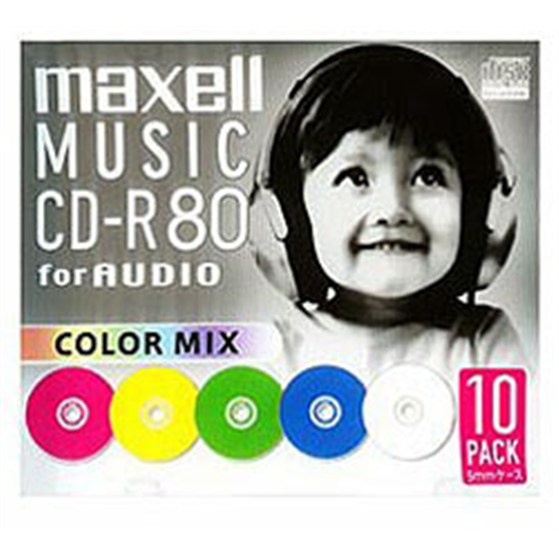 マクセル 音楽用CD-R   CDRA80MIXS1P10S ［10枚］ CDRA80MIXS1P10S 1個（ご注文単位1個）【直送品】
