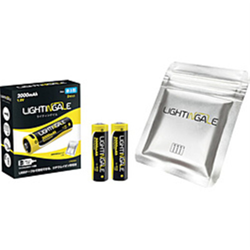 ライティンゲイルジャパン ライティンゲイル　単3形リチウムイオン充電池【2本組】マイクロUSB LTG0004 1個（ご注文単位1個）【直送品】