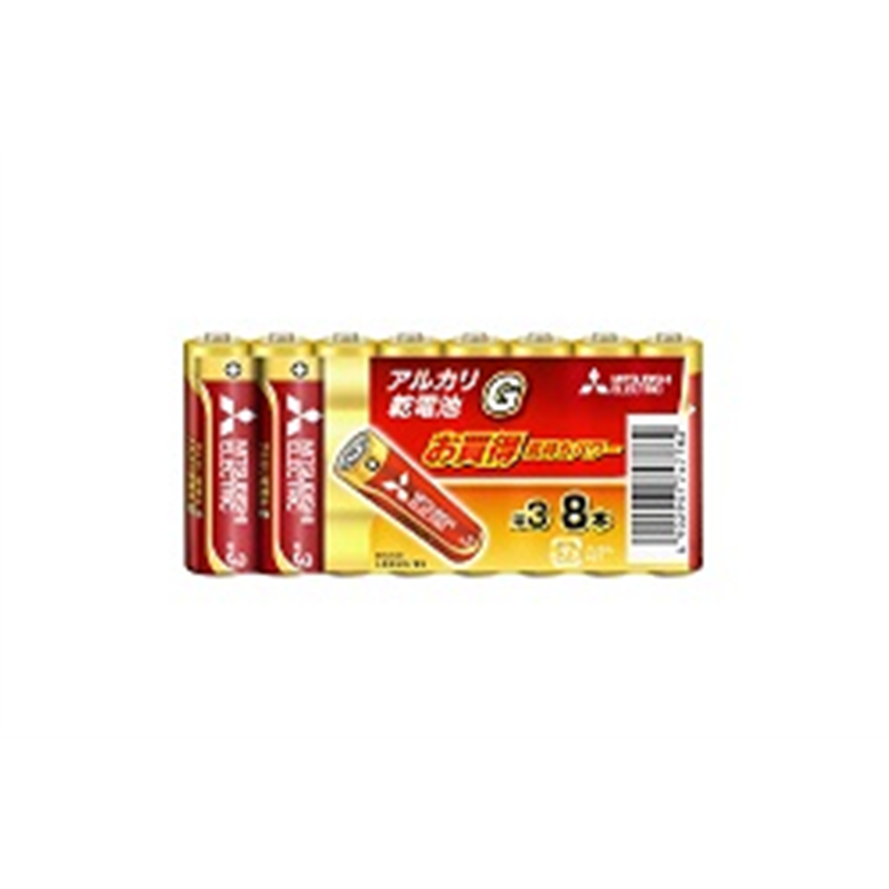 三菱電機 単3電池 LR6GD/8S  ［8本 /アルカリ］ LR6GD8S 1個（ご注文単位1個）【直送品】