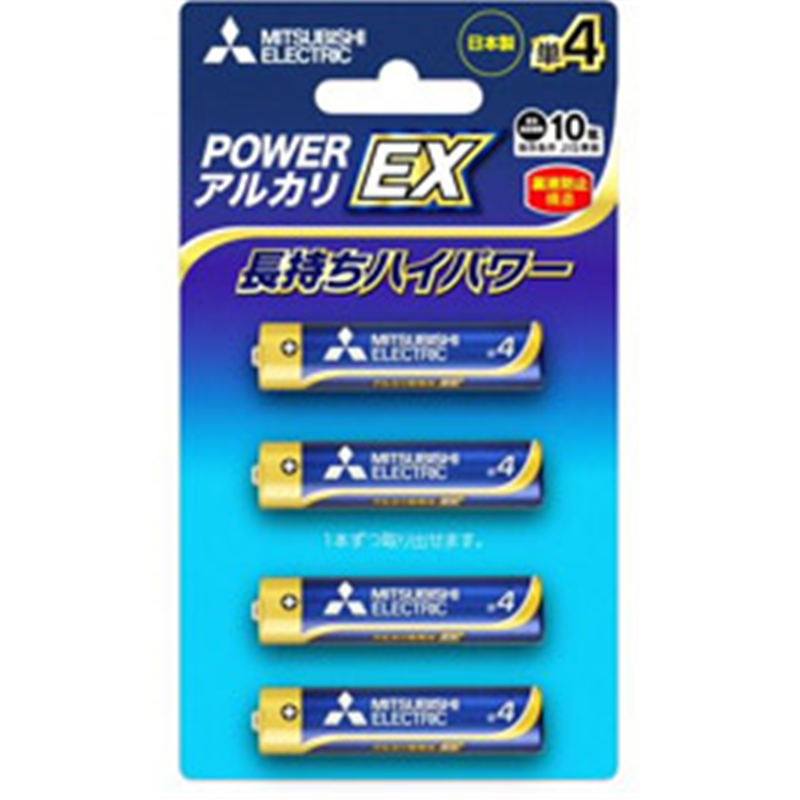 三菱電機 単4電池 LR03EXD/4BP  ［4本 /アルカリ］ LR03EXD4BP 1個（ご注文単位1個）【直送品】