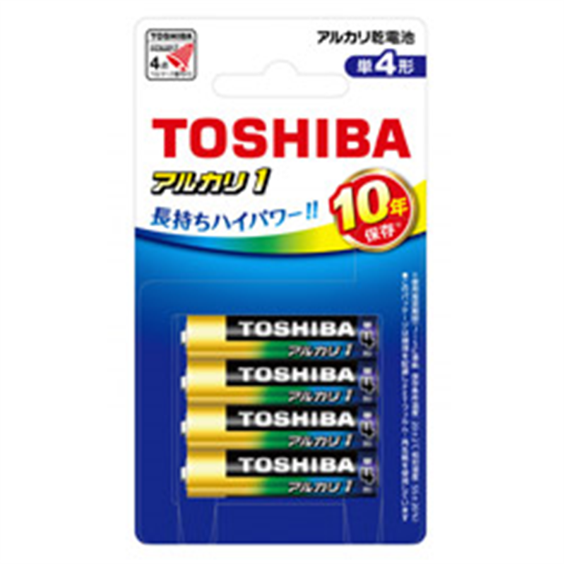 東芝 単4電池 LR03AN 4BP  ［4本 /アルカリ］ LR03AN4BP 1個（ご注文単位1個）【直送品】