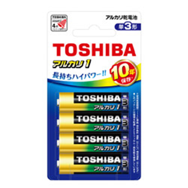 東芝 単3電池 LR6AN 4BP  ［4本 /アルカリ］ LR6AN4BP 1個（ご注文単位1個）【直送品】