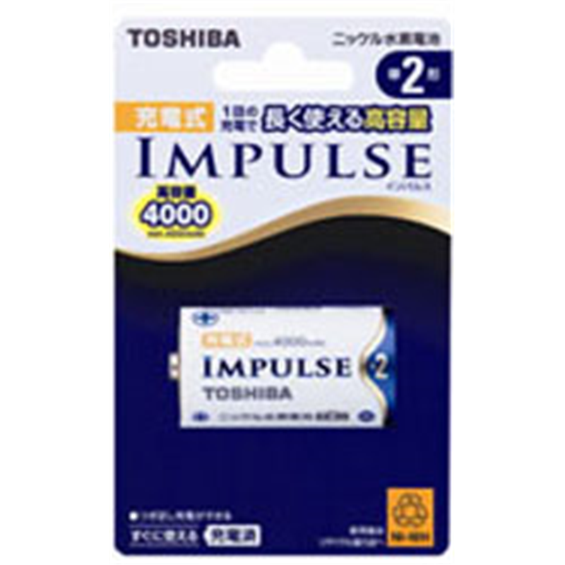 東芝 単2形 充電池 TNH-2A  ［1本］ TNH2A 1個（ご注文単位1個）【直送品】