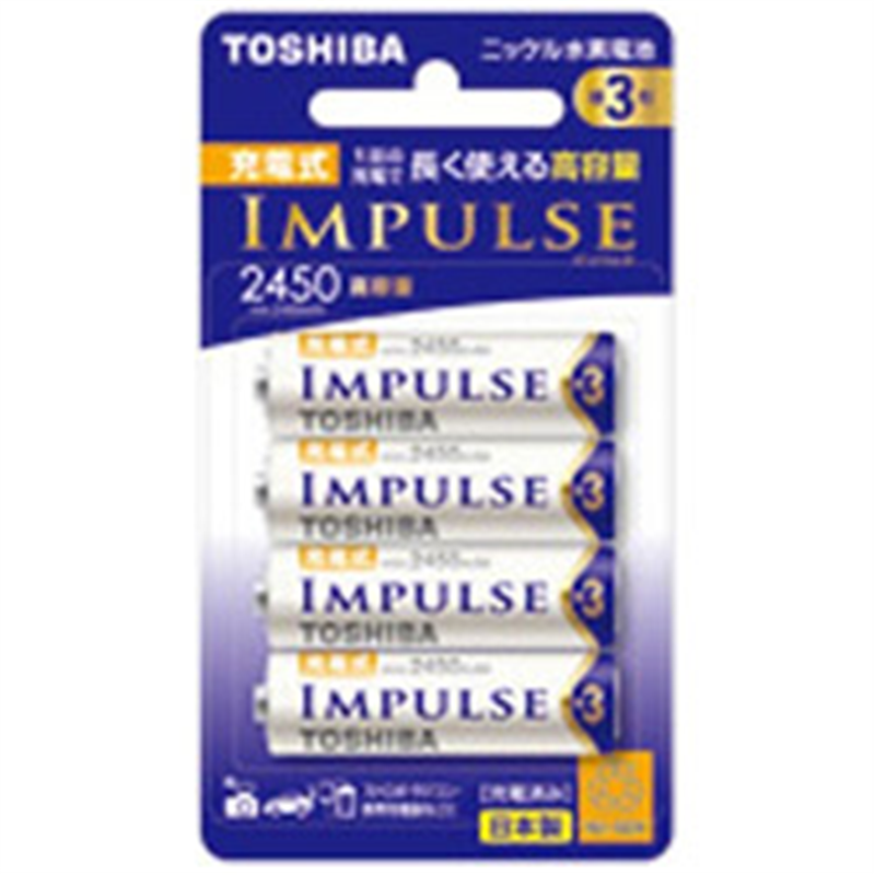 東芝 単3形 充電池 TNH-3AH  ［4本］ TNH3AH4P 1個（ご注文単位1個）【直送品】