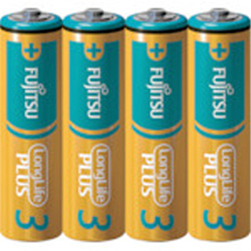 富士通 富士通アルカリ乾電池単3LongLifePlus4個パック   LR6LP4S LR6LP4S 1個（ご注文単位1個）【直送品】