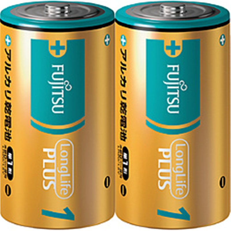 富士通 富士通アルカリ乾電池単1LongLifePlus2個パック   LR20LP2S LR20LP2S 1個（ご注文単位1個）【直送品】
