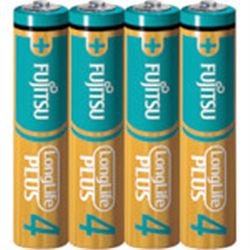 富士通 富士通アルカリ乾電池単4LongLifePlus4個パック   LR03LP4S LR03LP4S 1個（ご注文単位1個）【直送品】