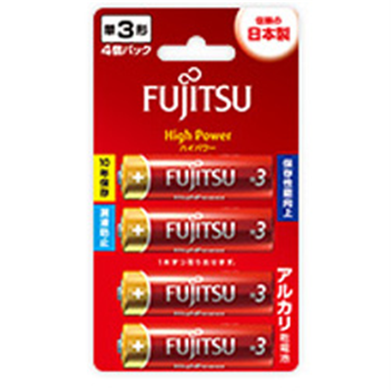 富士通 単3電池 LR6FH-4B  ［4本 /アルカリ］ LR6FH4B 1個（ご注文単位1個）【直送品】