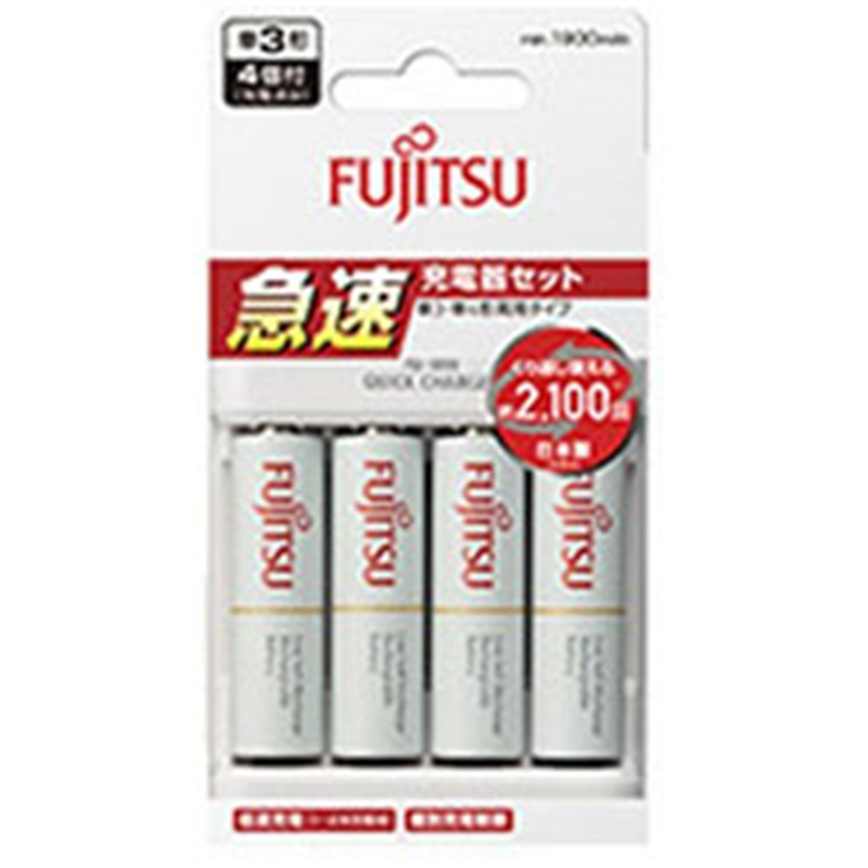 富士通 充電器   FCT344FXJST-FX ［充電器+充電池 /単3形4本 /単3形～単4形兼用］ FCT344FXJSTFX 1個（ご注文単位1個）【直送品】