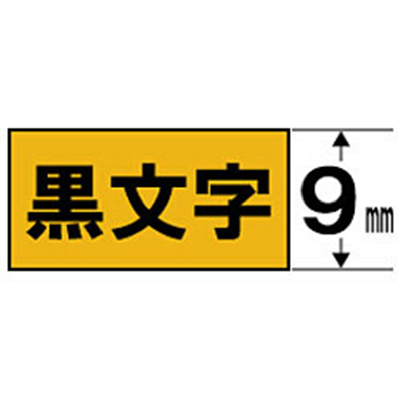 カシオ スタンダードテープ NAME LAND（ネームランド） 金 XR-9GD ［黒文字 /9mm幅］ XR9GD 1個（ご注文単位1個）【直送品】