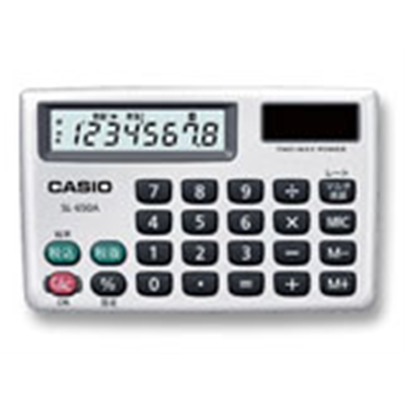 カシオ カード型電卓   SL-650A-N ［8桁 /W税率非対応］ SL650AN 1個（ご注文単位1個）【直送品】